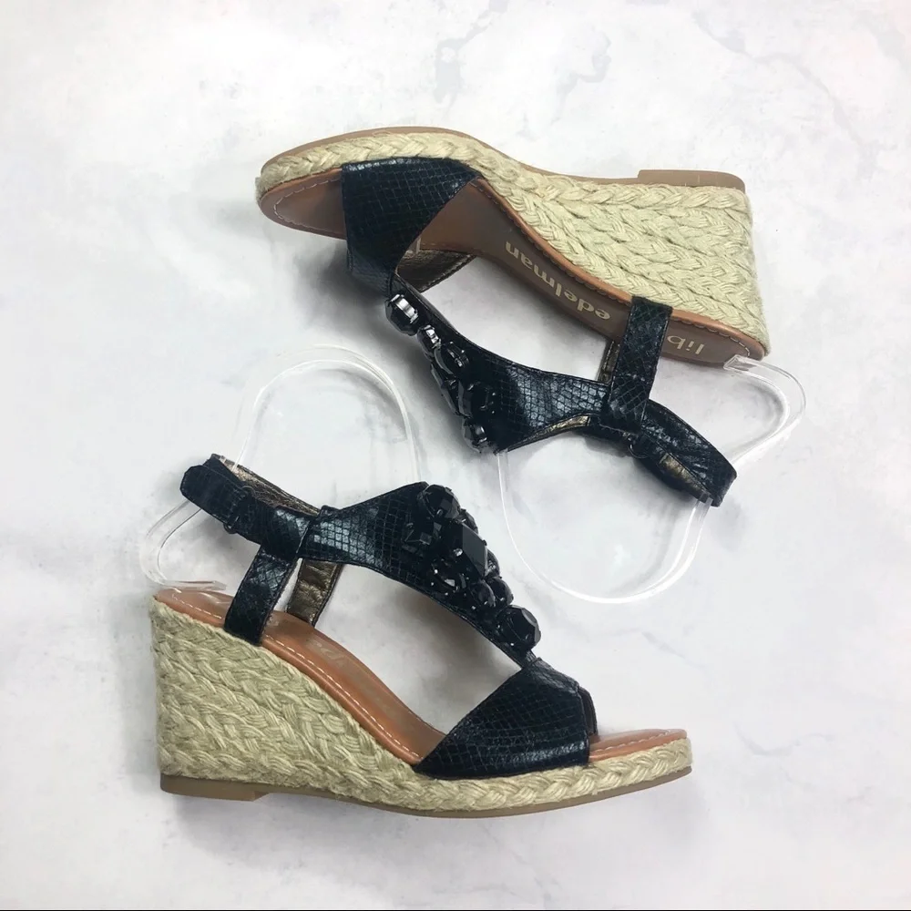 [libby edelman] Jewel Espadrille Wedges